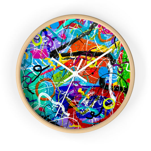 Abstract Wall Clock by Dani Wilson