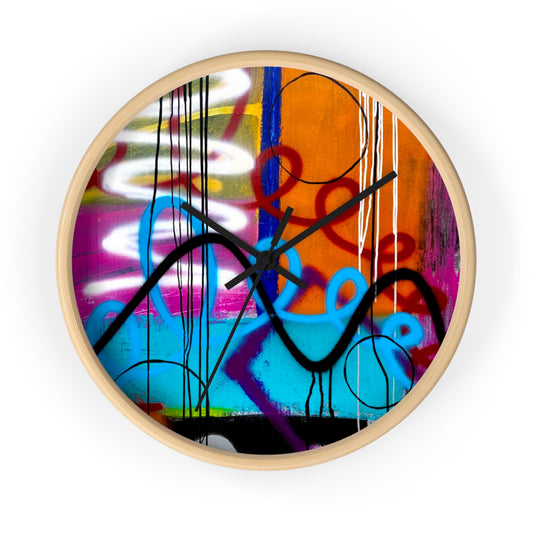 Abstract Wall Clock by Dani Wilson