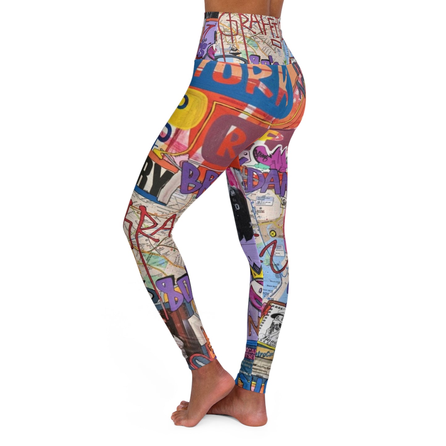 High Waisted Yoga Leggings (AOP) by Dani Wilson