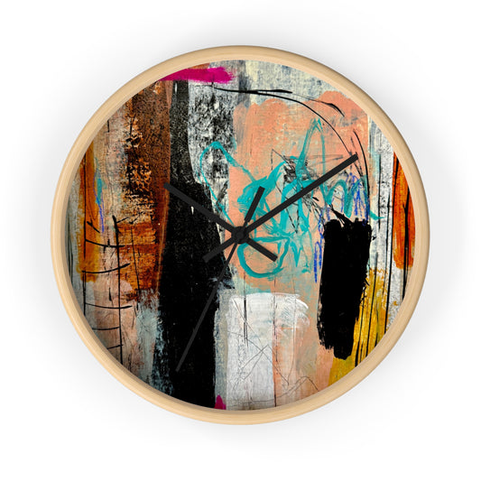 Abstract Wall Clock by Dani Wilson