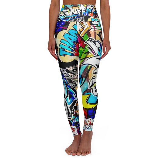 High Waisted Leggings (AOP) by Dani Wilson