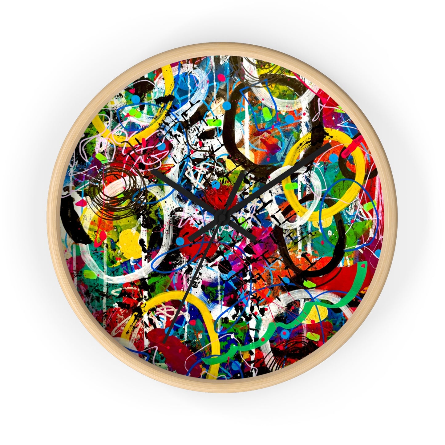 Abstract Wall Clock by Dani Wilson
