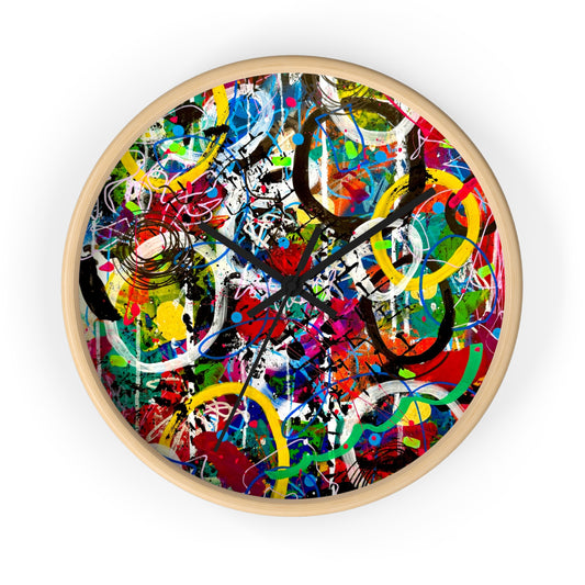 Abstract Wall Clock by Dani Wilson