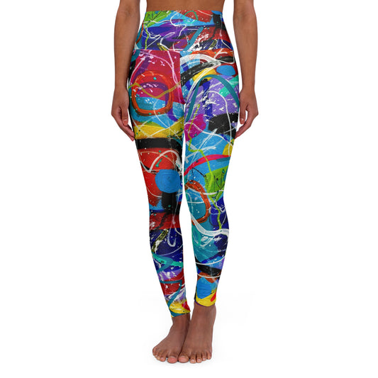 High Waisted Leggings (AOP) by Dani Wilson