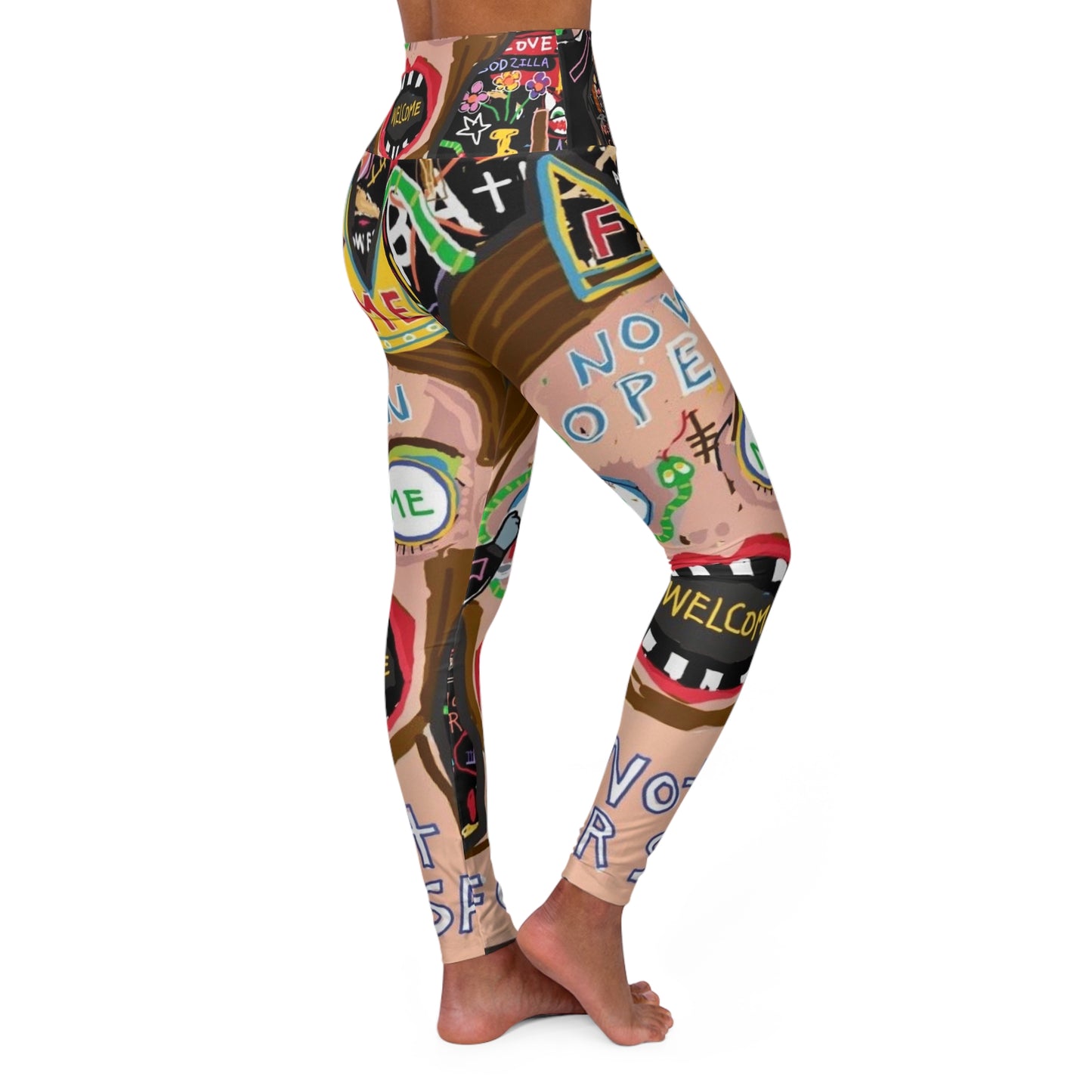 Wearable Art Yoga Leggings (AOP) by Dani Wilson