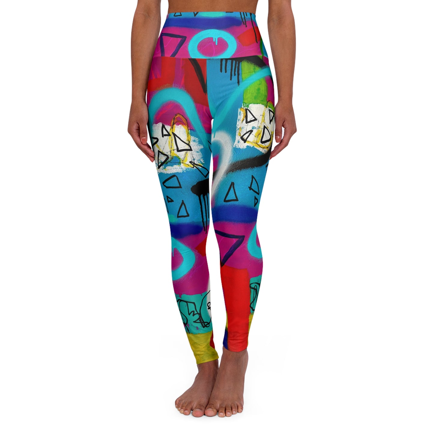 High Waisted Leggings (AOP) by Dani Wilson