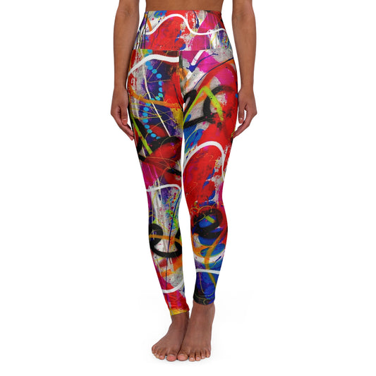 High Waisted Leggings (AOP) by Dani Wilson