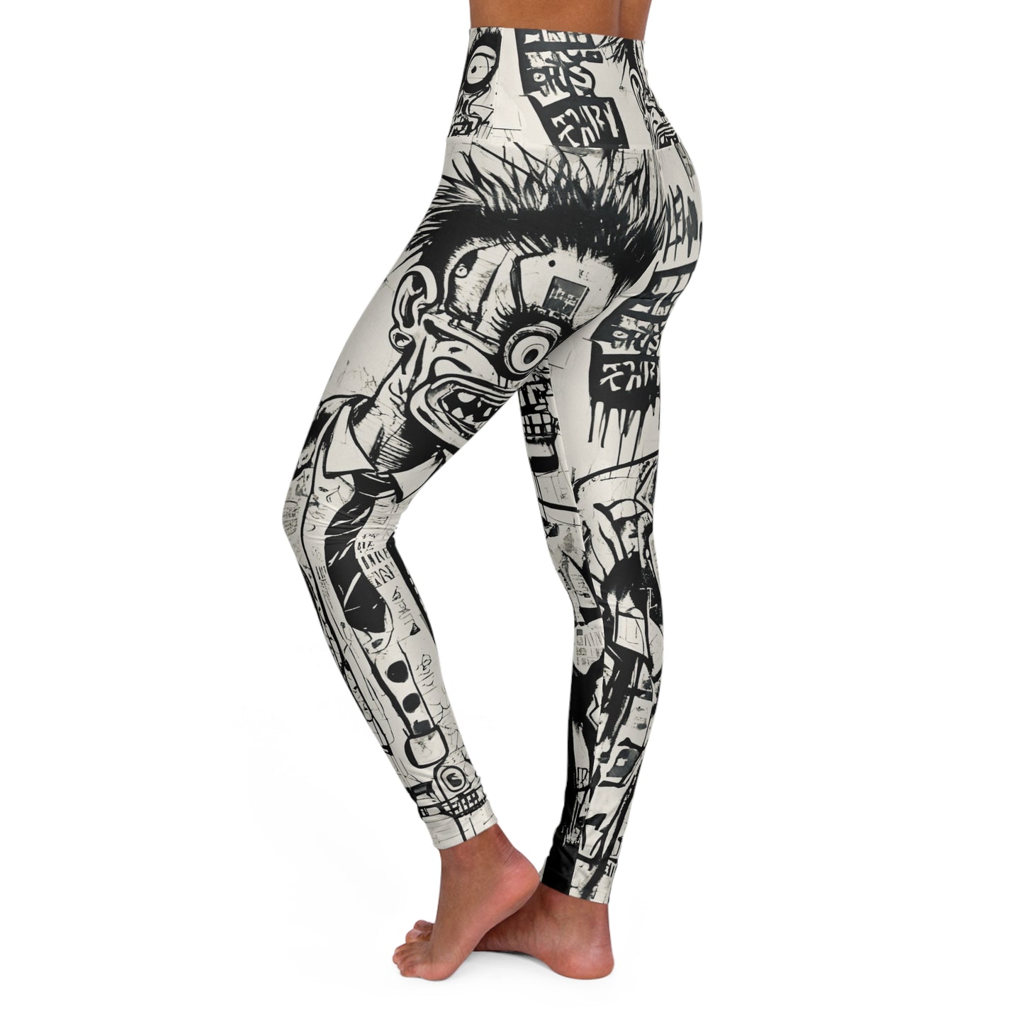 High Waisted Yoga Leggings (AOP)
