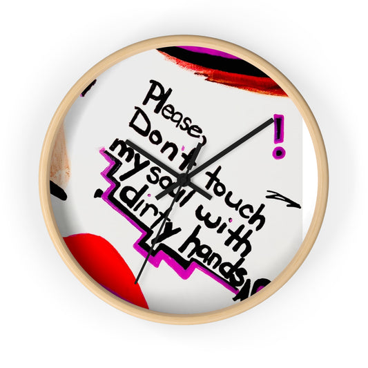 Abstract Wall Clock by Dani Wilson