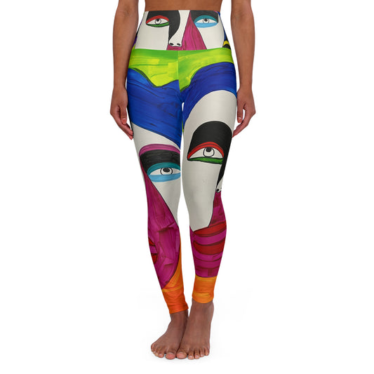 High Waisted Leggings (AOP) by Dani Wilson