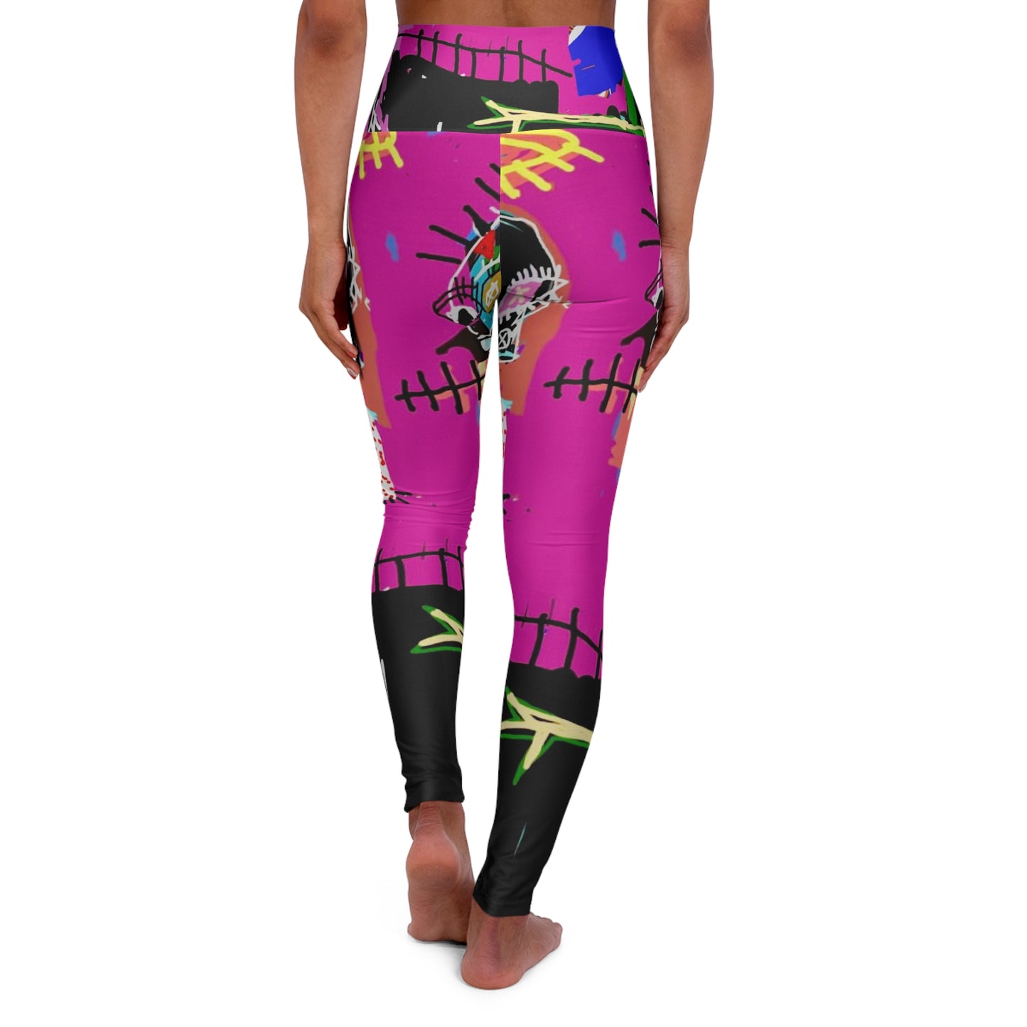 High Waisted Yoga Leggings (AOP) by Dani Wilson