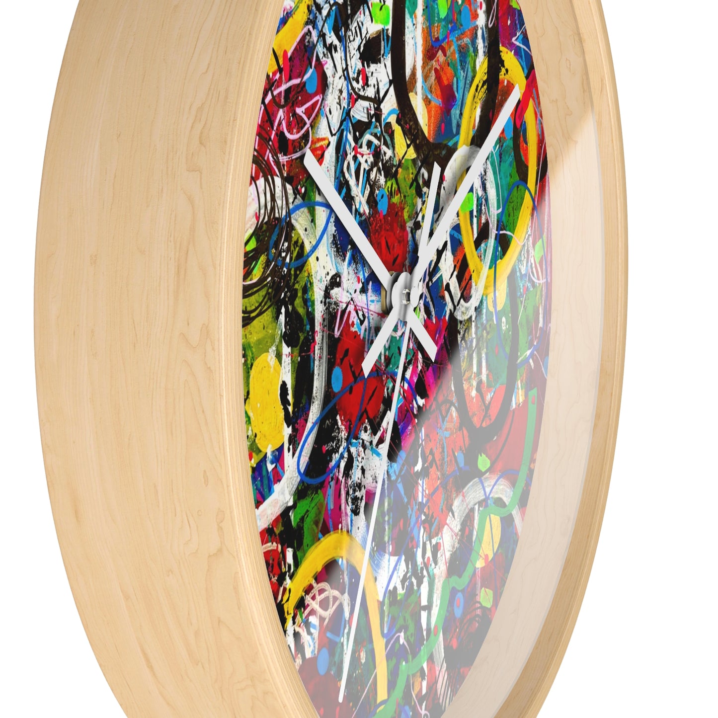 Abstract Wall Clock by Dani Wilson