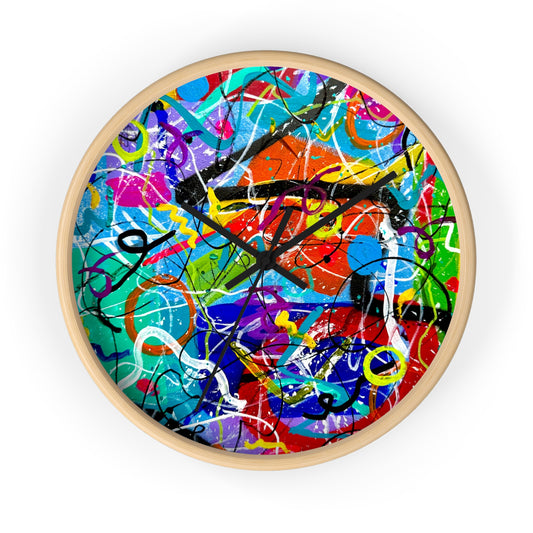 Abstract Wall Clock by Dani Wilson