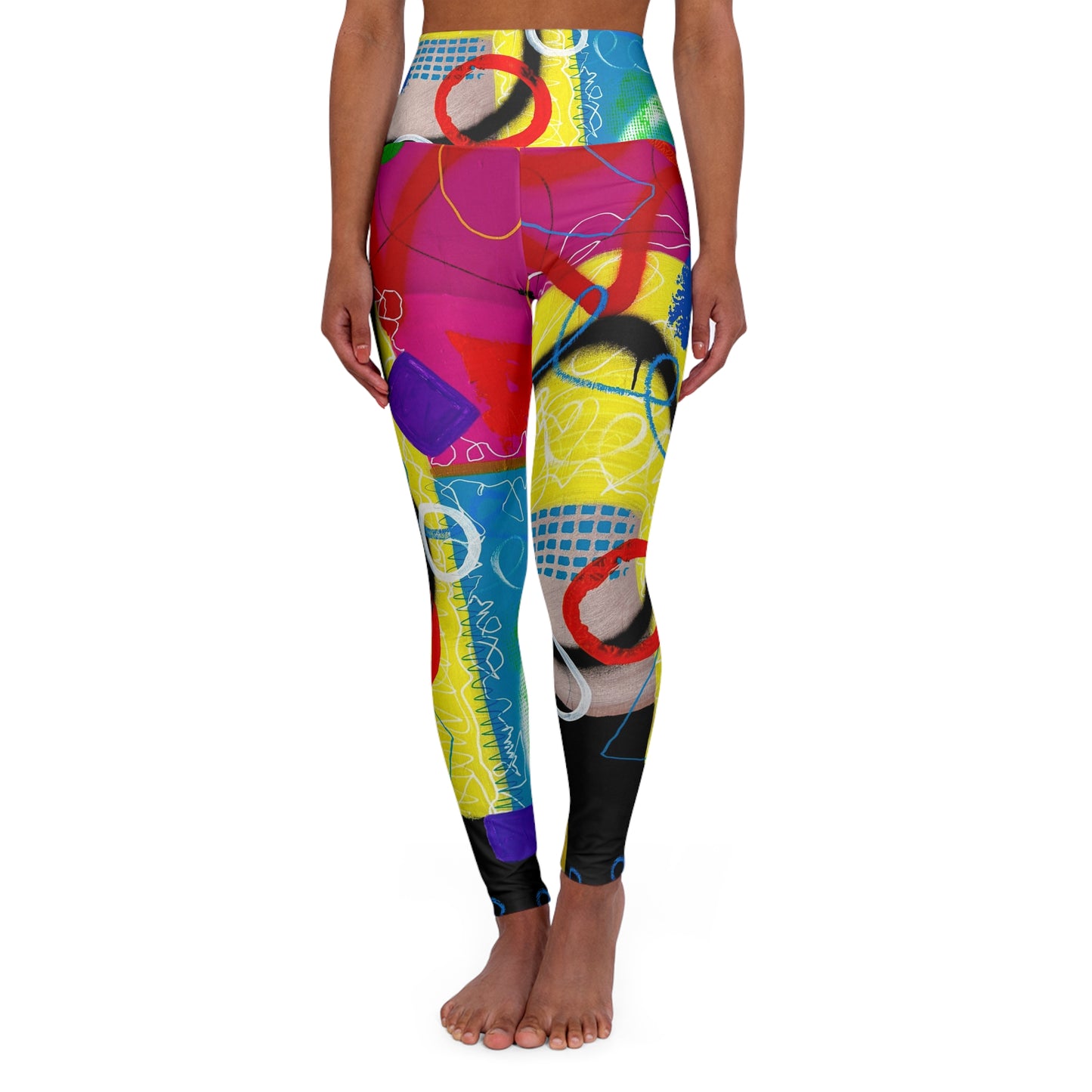 High Waisted Leggings (AOP) by Dani Wilson