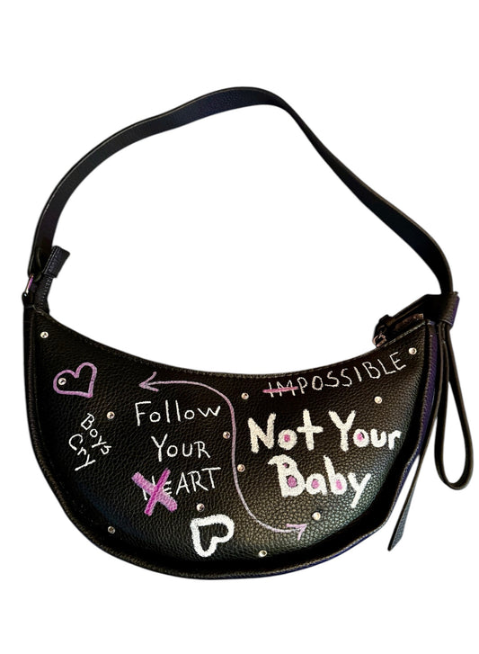 Wearable Art Graffiti Shoulder Bag by Dani Wilson (12x5)