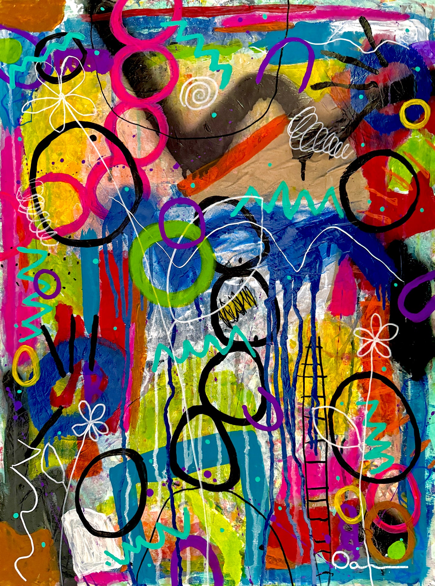 1-Featured - The Art Of Letting Go (18x24) - Mixed media painting on fine art paper