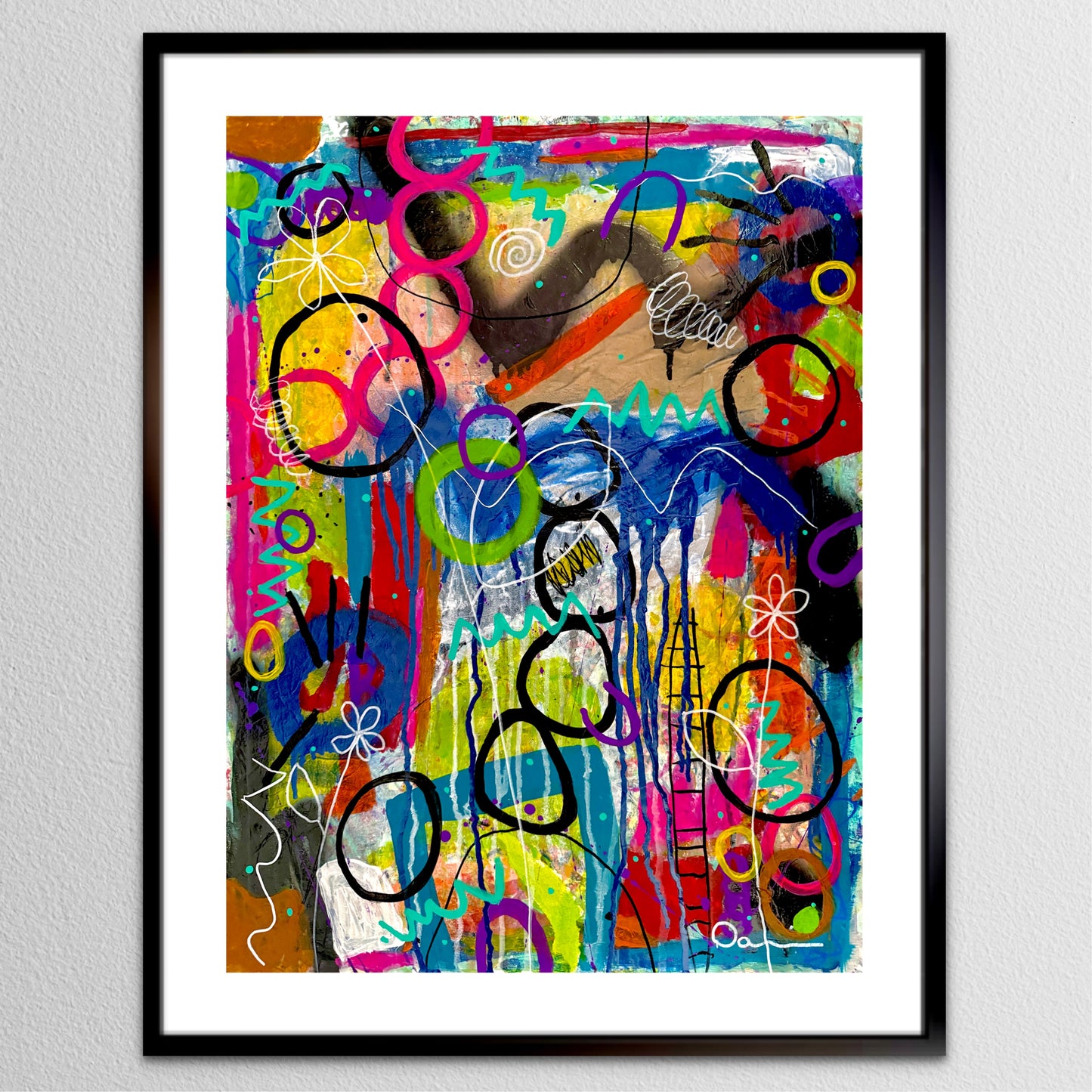 1-Featured - The Art Of Letting Go (18x24) - Mixed media painting on fine art paper