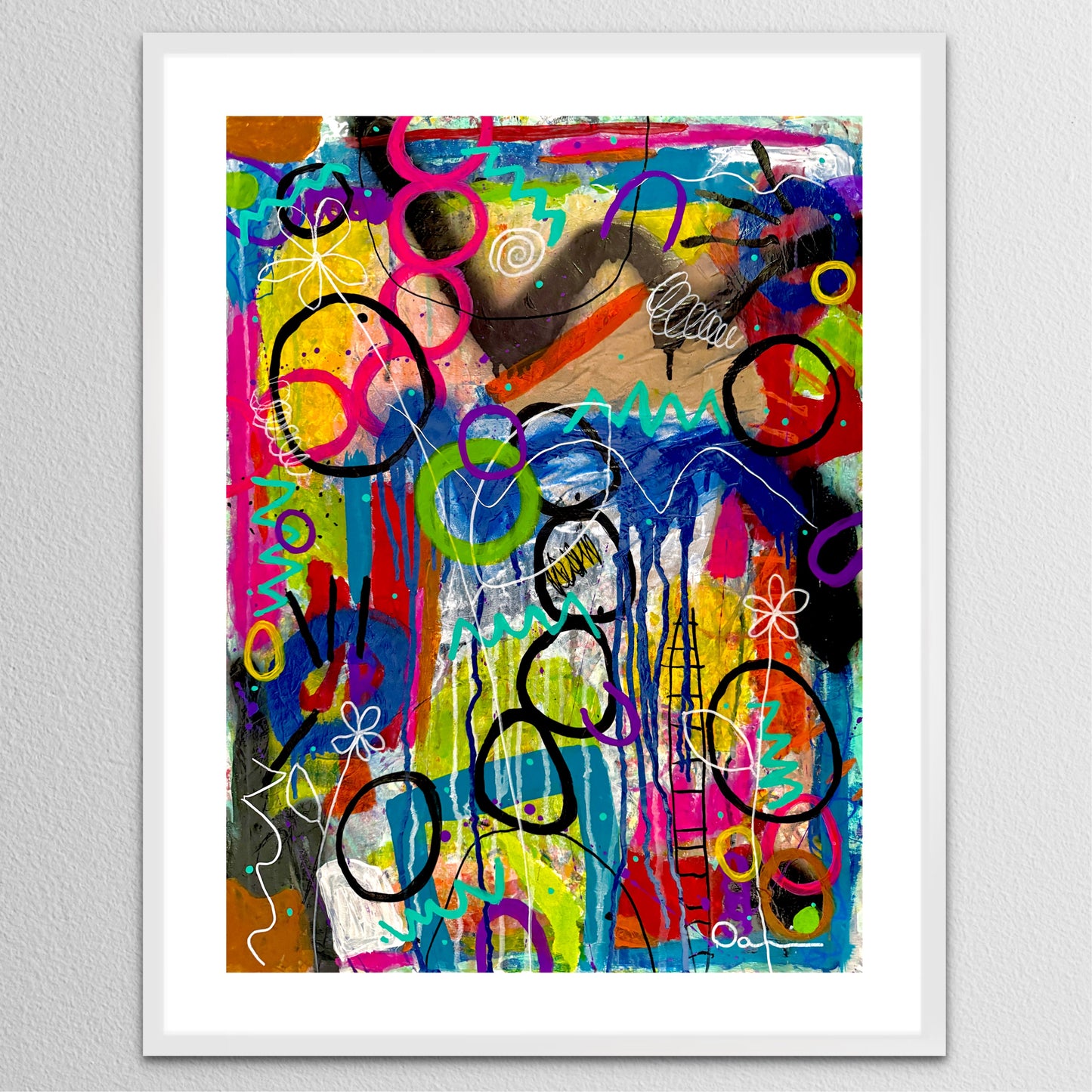 1-Featured - The Art Of Letting Go (18x24) - Mixed media painting on fine art paper