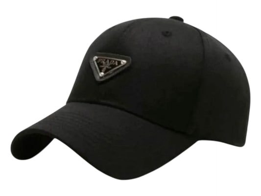 Repurposed Prada Triangle Logo Ball Cap For Women 