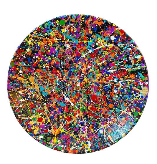 Pulsefire - 11" Ceramic Hand Painted Decorative Plate by Dani Wilson
