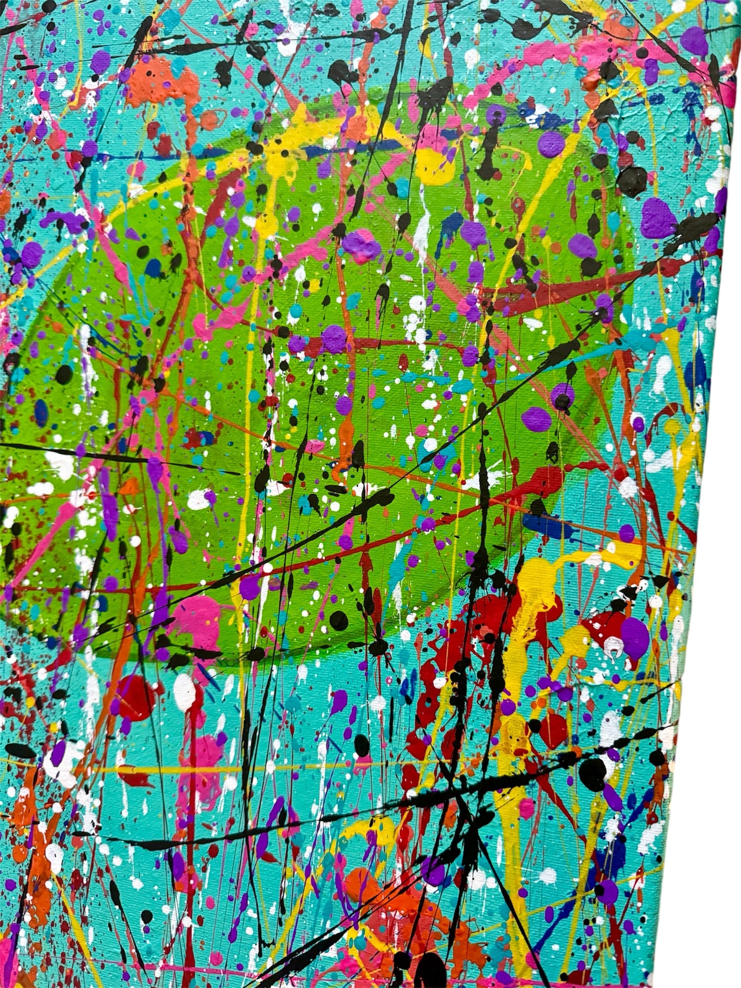 7-Featured - Child's Play (24x36) - Original abstract mixed media painting on canvas