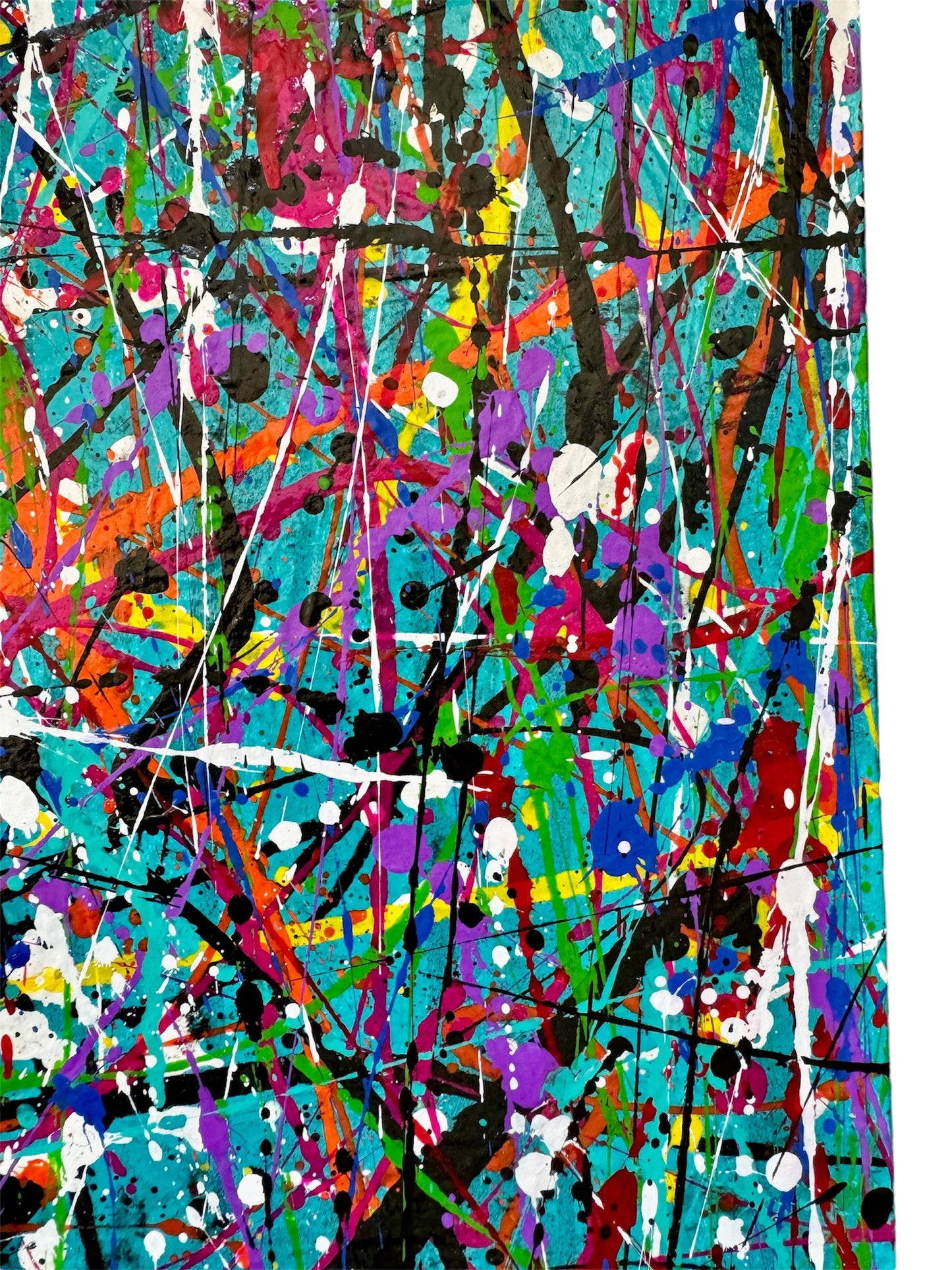 5-Featured - Colorful Chaos (24x36) - Original acrylic on canvas painting