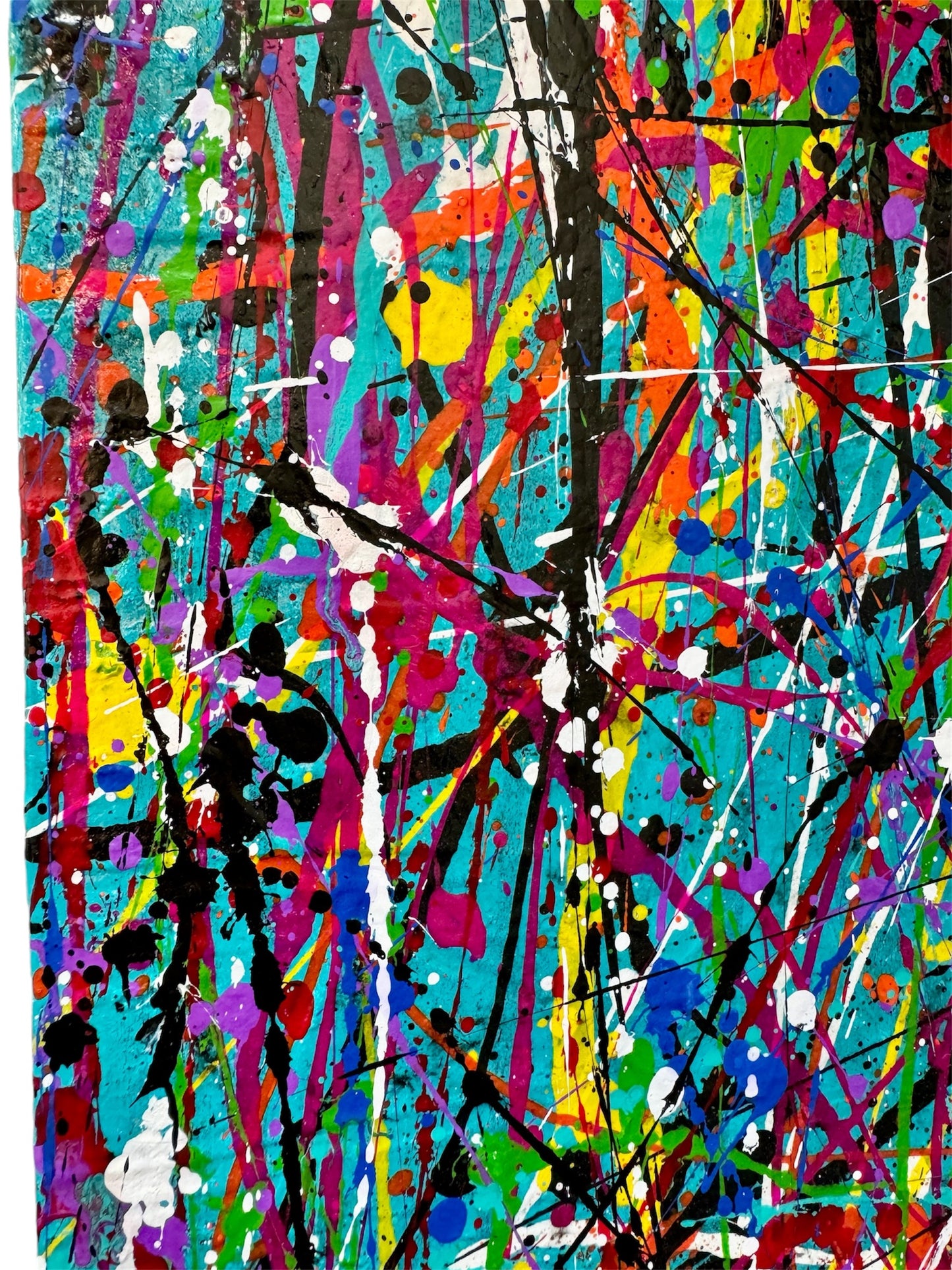 5-Featured - Colorful Chaos (24x36) - Original acrylic on canvas painting