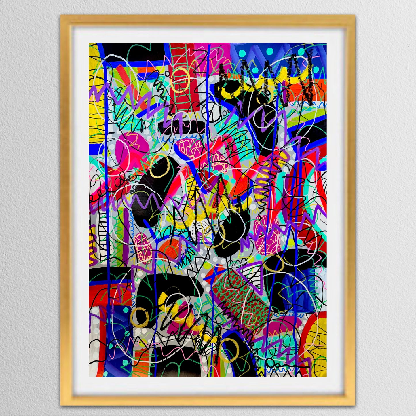 1-Featured - What Freedom Looks Like (22x30) - Original Abstract Painting Mixed Media On Yasutomo Art Mineral Paper by Dani Wilson