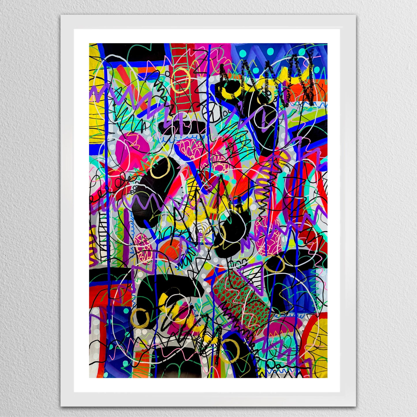 1-Featured - What Freedom Looks Like (22x30) - Original Abstract Painting Mixed Media On Yasutomo Art Mineral Paper by Dani Wilson