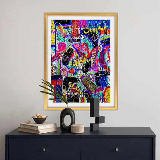 1-Featured - What Freedom Looks Like (22x30) - Original Abstract Painting Mixed Media On Yasutomo Art Mineral Paper by Dani Wilson