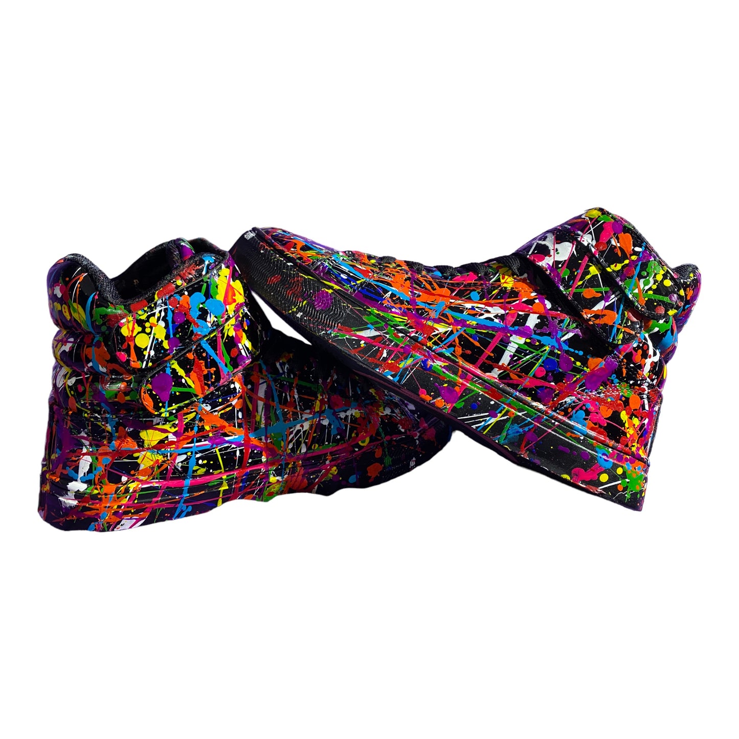 Custom Made: Hand-Painted High-Top Sneakers