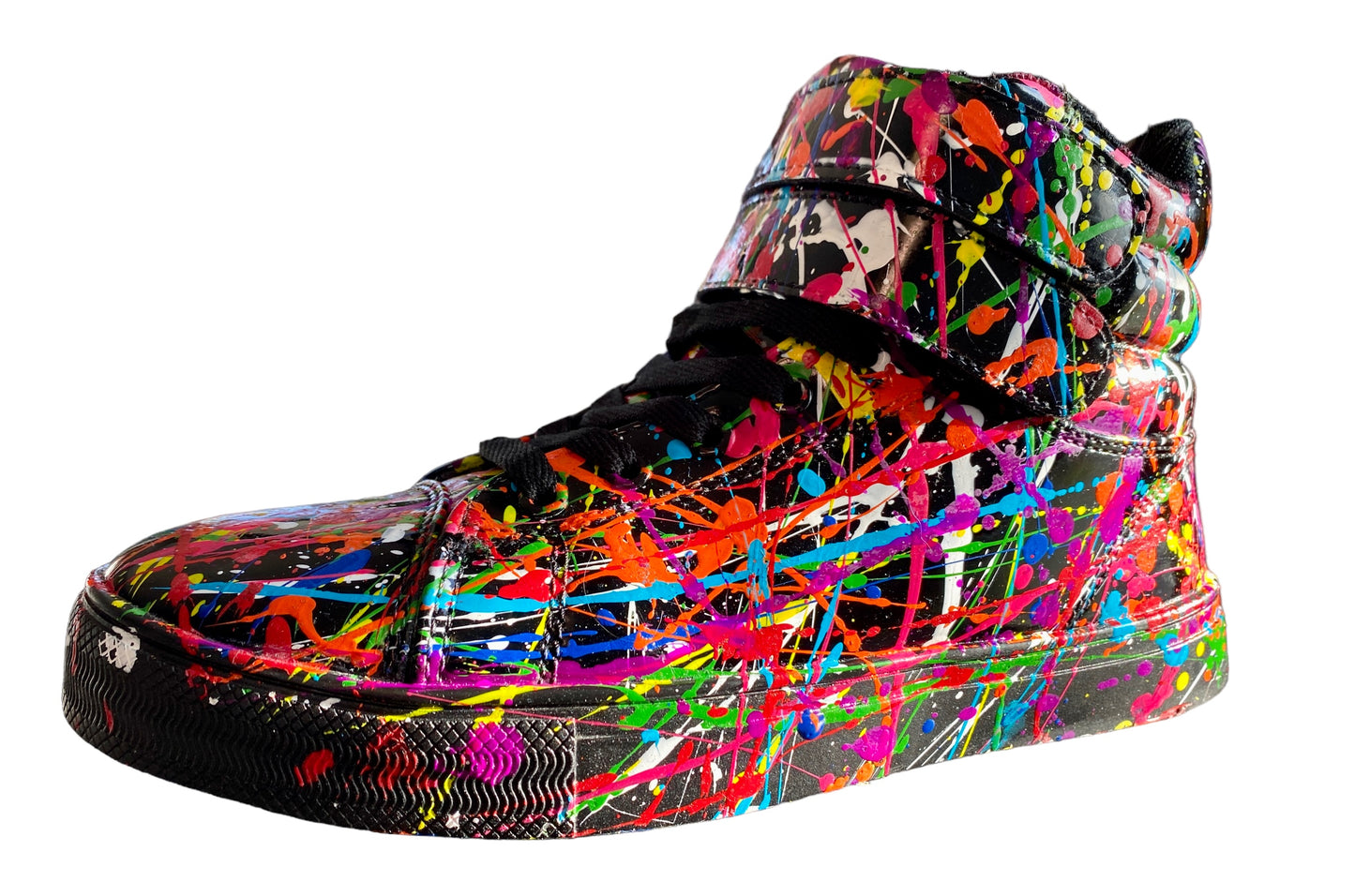 Custom Made: Hand-Painted High-Top Sneakers