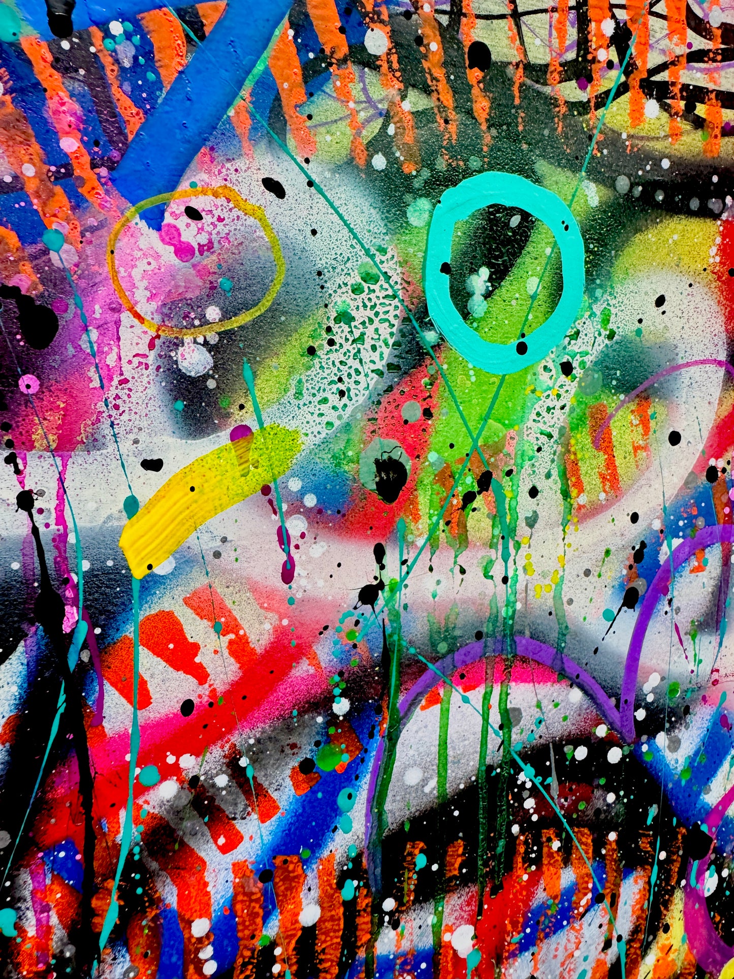 0-Featured -"Loud Silence" (24x36) - Original abstract mixed media painting on premium art paper