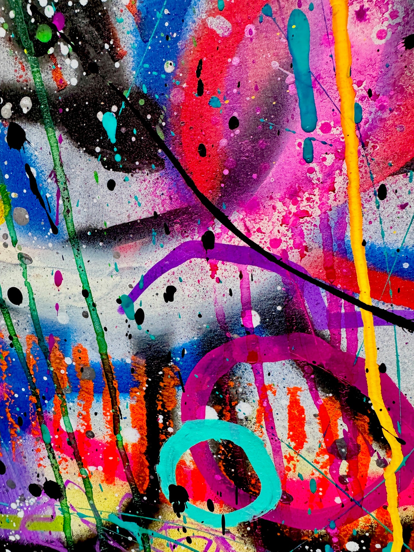 0-Featured -"Loud Silence" (24x36) - Original abstract mixed media painting on premium art paper