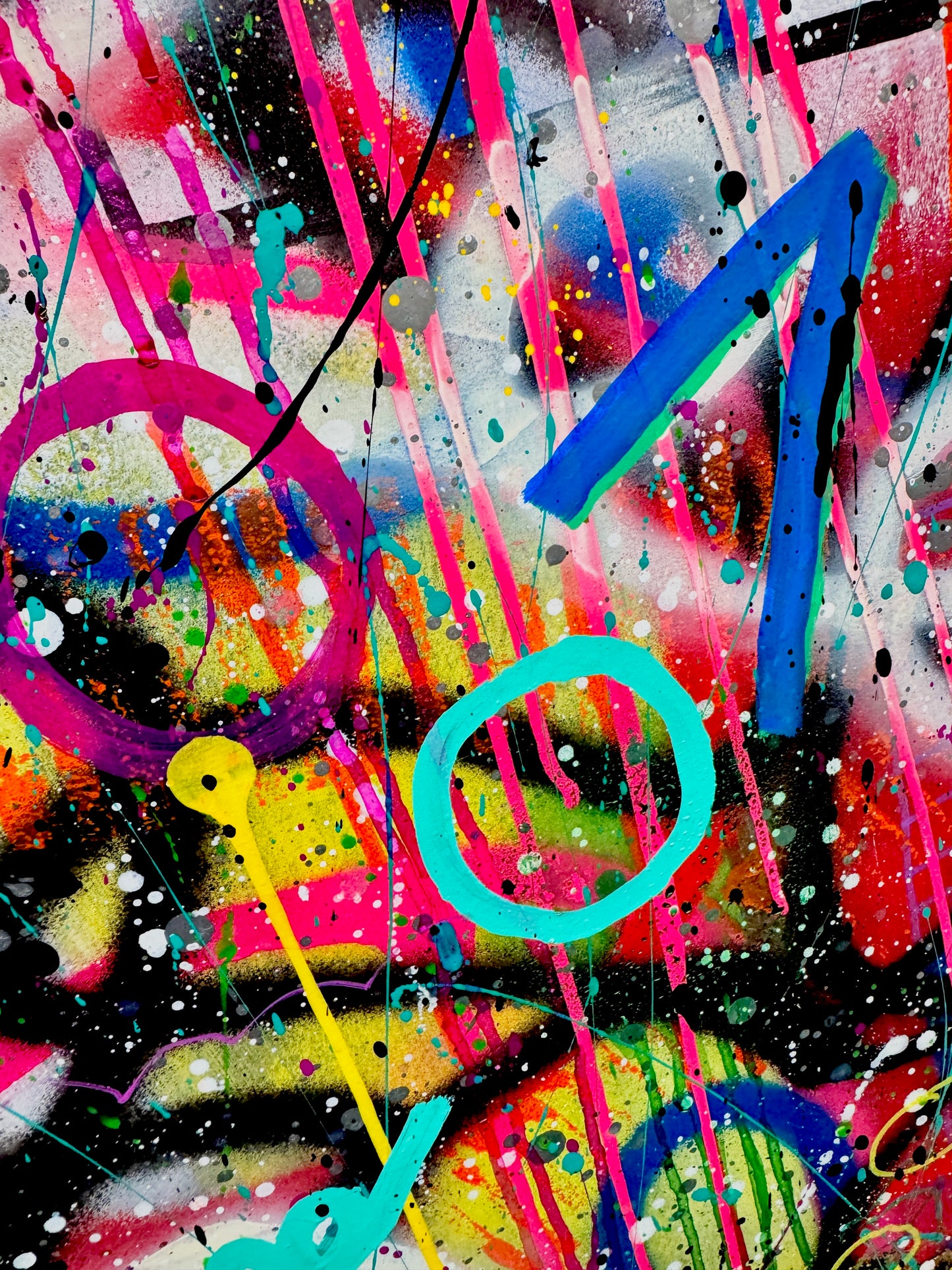 0-Featured -"Loud Silence" (24x36) - Original abstract mixed media painting on premium art paper