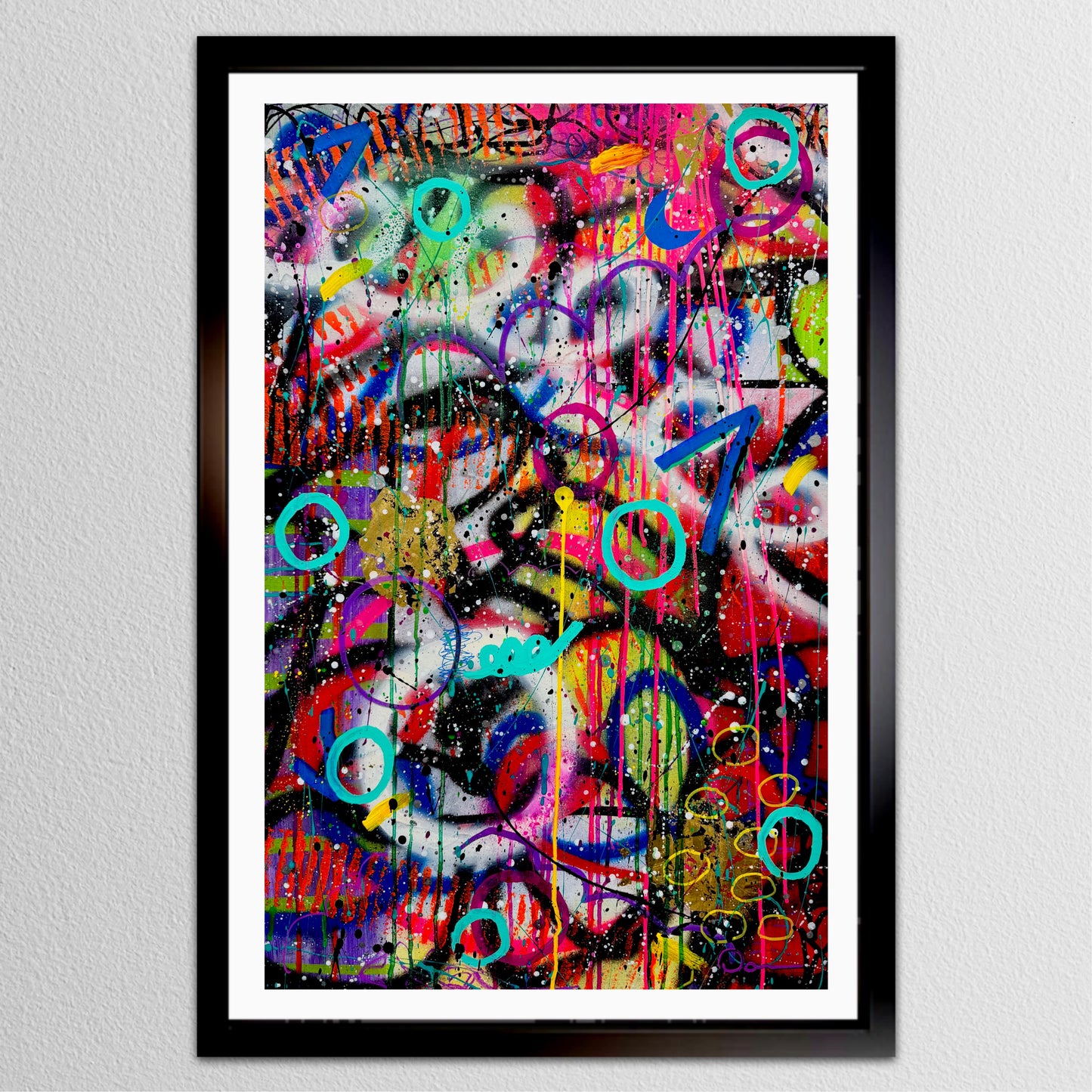 0-Featured -"Loud Silence" (24x36) - Original abstract mixed media painting on premium art paper