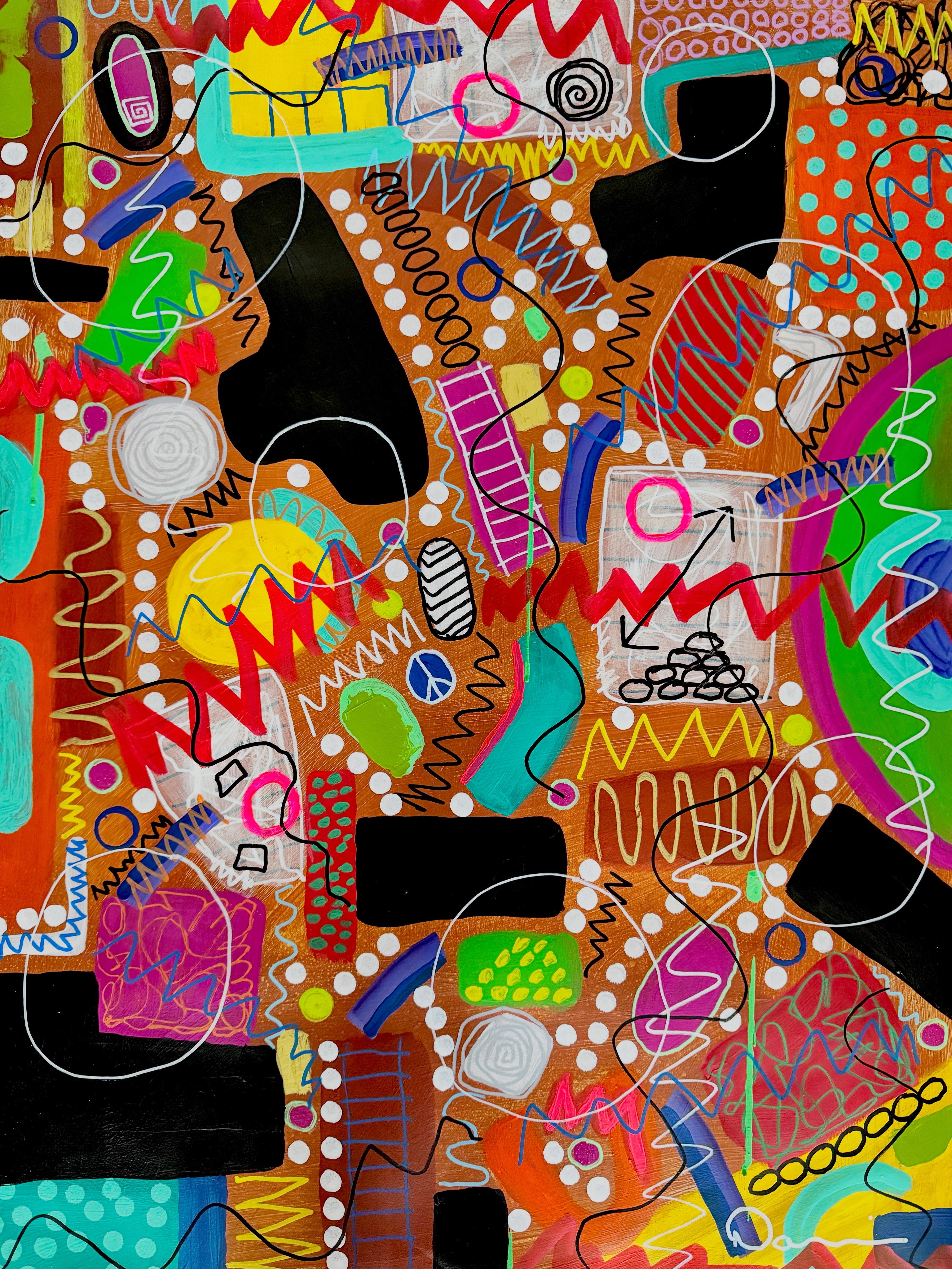 2-Featured - Unruly Happiness (22x30) - Original Abstract Painting