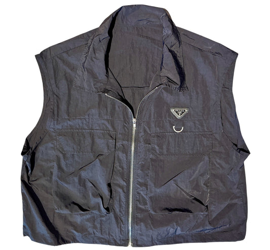0 Featured - Repurposed Unisex XL Nylon Prada Vest